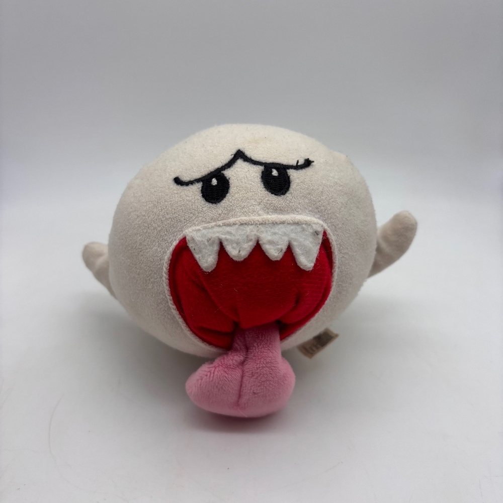 Nintendo Super Mario Bros Ghost Boo 8" Character Plush Stuffed Animal